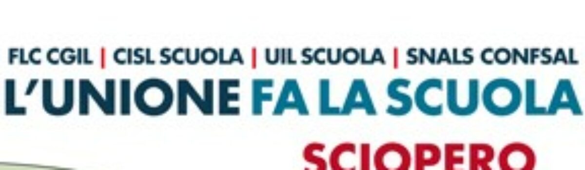 Sciopero generale comparto scuola del 20 maggio 2016