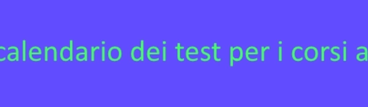 UNIVERSITÀ: pubblicato il calendario dei test per i corsi ad accesso programmato a livello nazionale