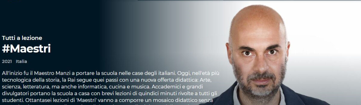 Da lunedì 22 febbraio alle 15.25 su rai 3 e alle 17.40 su rai storia in collaborazione con il ministero dell’istruzione avrà inizio la nuova stagione di MAESTRI